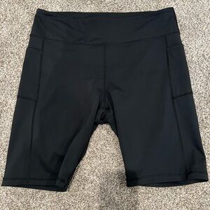 Zyia Women's Black Athletic Shorts with Pockets